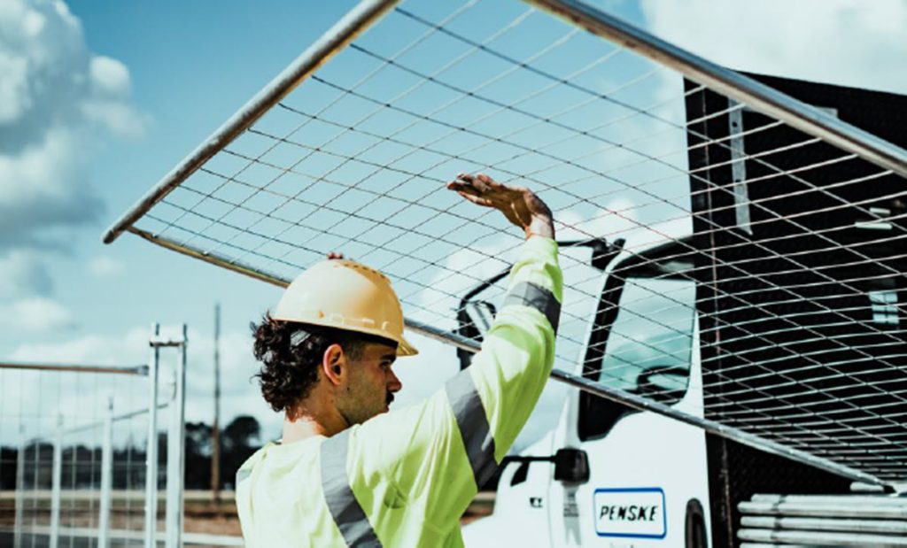 TTFS Welded mesh panel transportation.